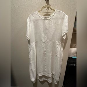 Bryn Walker oversized medium white linen dress